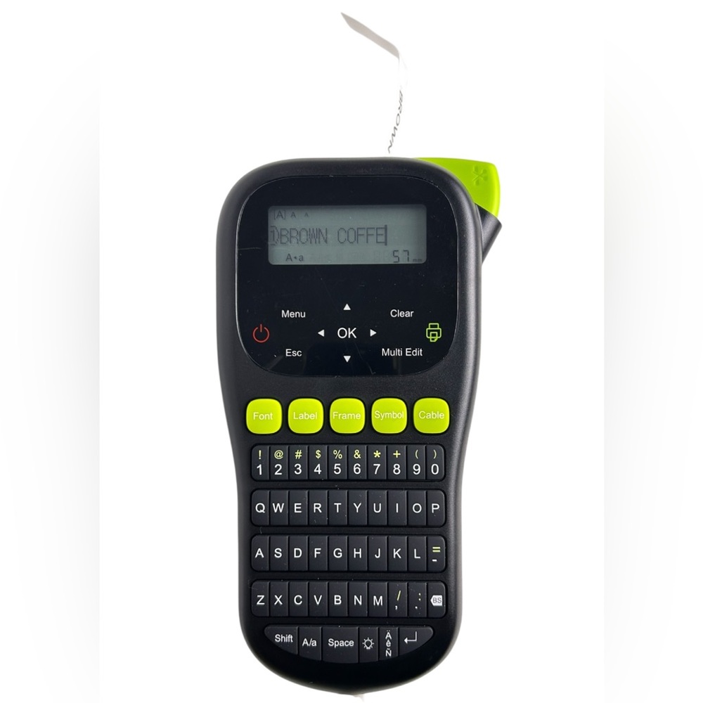 H1100 Handheld Label Maker Machine with QWERTY Keyboard – Portable Label Printer